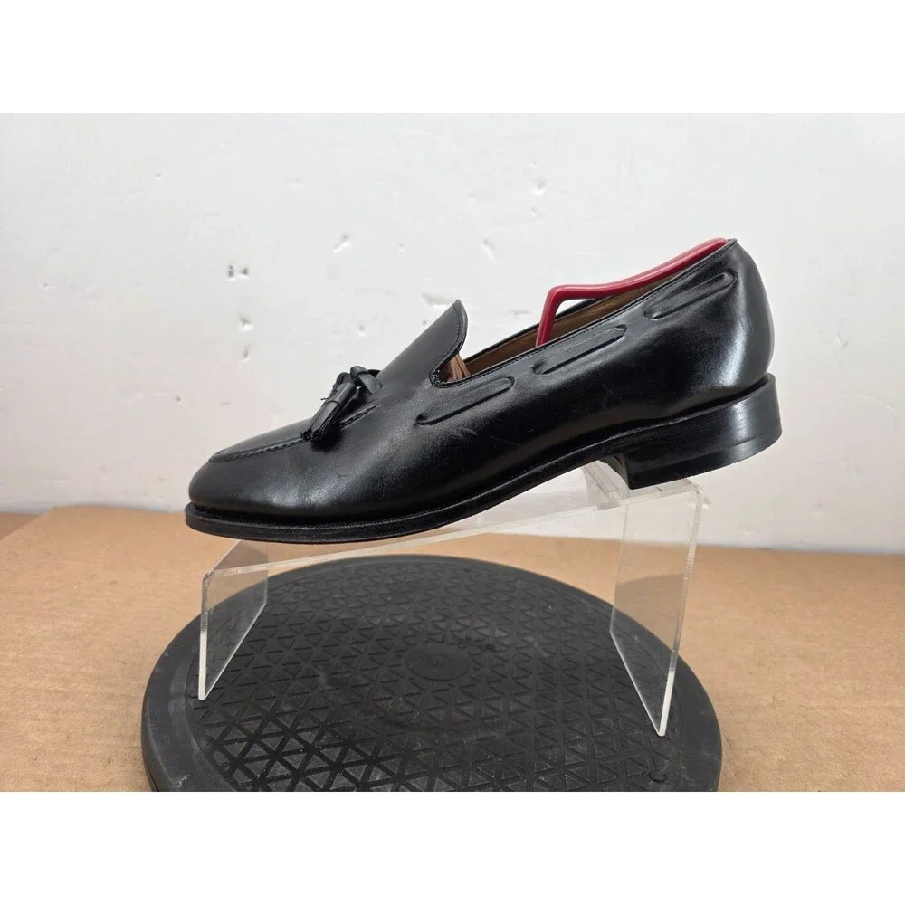 JOHNSTON & MURPHY Shoes Mens  Black Aristocraft Tasseled Loafers  11 D